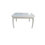 Evim-E Aksesuar Muz Masa 80X120 Açılır Kapanır Lake Beyaz Ahşap