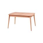 Evim-E Aksesuar Retro Konik Oval Köşeli Masa 90X140 Açılır Kapanır Ahşap Ham&Cilasız
