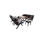 Evim-E Aksesuar Vega 'n’ Model Deluxe Bahçe&cafe&balkon Takımı (3 1 1 PUFLAR MASA)profil