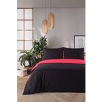 Evim Organik Pamuk Akfil Çift Taraflı Nevresim Takımı Çift Kişilik 200x220 cm Kırmızı Siyah KIRMIZI-SİYAH 200 x 220