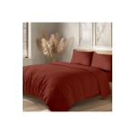 Evim Organik Pamuk Akfil Nevresim Takımı Tek Kişilik 160x220 cm Bordo BORDO 160 x 220