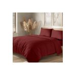 Evim Organik Pamuk Akfil Nevresim Takımı Tek Kişilik 160x220 cm Koyu Bordo KOYU BORDO 160 x 220