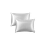 Evim Organik Pamuk Saten Gri 2'li Yastık Kılıfı 50x70 Cm GRI 50 x 70