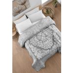 Evim Pamuklu Laria Gri Jakar Yatak Örtüsü Çift Kişilik - 230x250 Cm