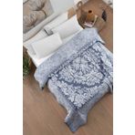Evim Pamuklu Laria Indigo Jakar Yatak Örtüsü Çift Kişilik - 230x250 Cm İNDİGO 230 x 250