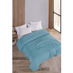 Evim Pamuklu Maya Açıkturkuaz Çok Amaçlı Yatak Örtüsü Çift Kişilik - 200x230 Cm