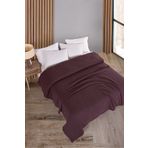 Evim Pamuklu Maya Koyu Bordo Çok Amaçlı Yatak Örtüsü Çift Kişilik - 200x230 Cm