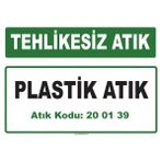 Evim Shopping A-200139-1 Plastik Atık Uyarı Levhası