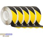 Evimdeyokyok 5 Adet Merdiven ve Zemin Kaydırmaz Bant 50MM x 25METRE Sarı Siyah Tdrtr - TDR6WJX4ZNMXA
