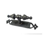 evimdeyokyok Antika Tarz Dekoratif Pirinç Burma Pencere Kolu - 152x32 Mm, Oksit
