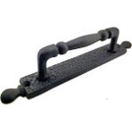 Evimdeyokyok Antika Tarz Dekoratif Pirinç Misket Çekme Kapı Kolu - 223 x 33 mm Oksit