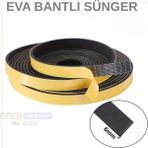 Evimdeyokyok Eva Neopren Conta Sünger Bantlı Sızdırmazlık Bandı 6mm Kalınlıkta 20MMX20MT - Çok Renkli - standart