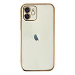 evimdeyokyok Evimdeyokyok Apple İphone 12 Kılıf Razer Lensli Silikon - Gold