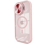 evimdeyokyok Evimdeyokyok Apple İphone 15 Pro Kılıf Teleskop Lens Magsafe Silikon Kapak - Pembe
