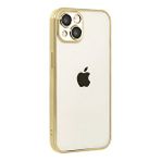 evimdeyokyok Evimdeyokyok Apple İphone 15 Razer Lensli Silikon - Gold