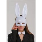 evimdeyokyok Evimdeyokyok Beyaz Renk Ekstra Lüks Uzun Kulaklı Tavşan Maskesi 35x16 Cm Çok Renkli