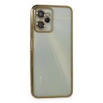 evimdeyokyok Evimdeyokyok Realme C35 Kılıf Razer Lensli Silikon - Gold