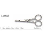 evimdeyokyok Evimdeyokyok Rose Europe Aplike Ve Nakış Makası Kıvrık Küt Uçlu No:4 10,16 Cm Çok Renkli