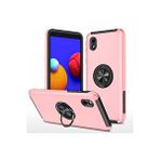 evimdeyokyok Evimdeyokyok Samsung Galaxy A01 Core Kılıf Elit Yüzüklü Kapak - Pembe