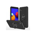 evimdeyokyok Evimdeyokyok Samsung Galaxy A01 Core Kılıf Elit Yüzüklü Kapak - Siyah