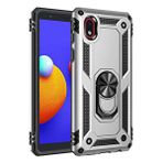 evimdeyokyok Evimdeyokyok Samsung Galaxy A01 Core Kılıf Sofya Yüzüklü Silikon Kapak - Gümüş