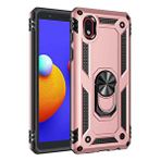 evimdeyokyok Evimdeyokyok Samsung Galaxy A01 Core Kılıf Sofya Yüzüklü Silikon Kapak - Rose Çok Renkli
