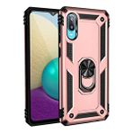 evimdeyokyok Evimdeyokyok Samsung Galaxy A02 Kılıf Sofya Yüzüklü Silikon Kapak - Rose Çok Renkli