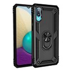evimdeyokyok Evimdeyokyok Samsung Galaxy A02 Kılıf Sofya Yüzüklü Silikon Kapak - Siyah