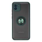 evimdeyokyok Evimdeyokyok Samsung Galaxy A03 Kılıf Montreal Yüzüklü Silikon Kapak - Yeşil