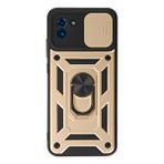 evimdeyokyok Evimdeyokyok Samsung Galaxy A03 Kılıf Pars Lens Yüzüklü Silikon - Gold