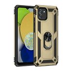 evimdeyokyok Evimdeyokyok Samsung Galaxy A03 Kılıf Sofya Yüzüklü Silikon Kapak - Gold