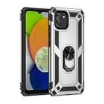 evimdeyokyok Evimdeyokyok Samsung Galaxy A03 Kılıf Sofya Yüzüklü Silikon Kapak - Gümüş