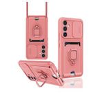 evimdeyokyok Evimdeyokyok Samsung Galaxy A05s Kılıf Zuma Kartvizitli Yüzüklü Silikon - Pembe