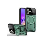 evimdeyokyok Evimdeyokyok Samsung Galaxy A06 Kılıf Joy Lens Standlı Kapak - Koyu Yeşil