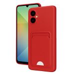 evimdeyokyok Evimdeyokyok Samsung Galaxy A06 Kılıf Kelvin Kartvizitli Silikon - Kırmızı