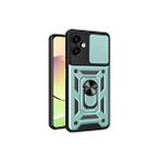 evimdeyokyok Evimdeyokyok Samsung Galaxy A06 Kılıf Pars Lens Yüzüklü Silikon - Yeşil