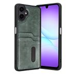 evimdeyokyok Evimdeyokyok Samsung Galaxy A07 4g Sara Kartvizitli Deri Kılıf - Yeşil
