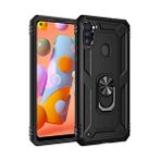 evimdeyokyok Evimdeyokyok Samsung Galaxy A11 Kılıf Sofya Yüzüklü Silikon Kapak - Siyah