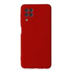 evimdeyokyok Evimdeyokyok Samsung Galaxy A22 Kılıf Nano İçi Kadife Silikon - Kırmızı