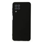evimdeyokyok Evimdeyokyok Samsung Galaxy A22 Kılıf Nano İçi Kadife Silikon - Siyah