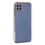 evimdeyokyok Evimdeyokyok Samsung Galaxy A22 Kılıf Volet Silikon - Mavi