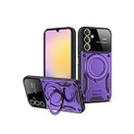 evimdeyokyok Evimdeyokyok Samsung Galaxy A35 5g Kılıf Joy Lens Standlı Kapak - Mor