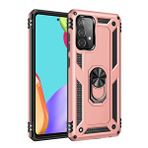 evimdeyokyok Evimdeyokyok Samsung Galaxy A52 Kılıf Sofya Yüzüklü Silikon Kapak - Rose Çok Renkli