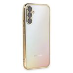 evimdeyokyok Evimdeyokyok Samsung Galaxy A54 5g Kılıf Razer Lensli Silikon - Gold