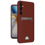 evimdeyokyok Evimdeyokyok Samsung Galaxy A55 5g Kılıf Kelvin Kartvizitli Silikon - Bordo