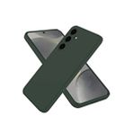 evimdeyokyok Evimdeyokyok Samsung Galaxy A56 Kılıf Nano İçi Kadife Silikon - Koyu Yeşil