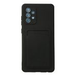 evimdeyokyok Evimdeyokyok Samsung Galaxy A72 Kılıf Kelvin Kartvizitli Silikon - Siyah