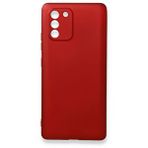 evimdeyokyok Evimdeyokyok Samsung Galaxy A91 / S10 Lite Kılıf First Silikon - Bordo