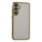 evimdeyokyok Evimdeyokyok Samsung Galaxy S23 Fe Kılıf Razer Lensli Silikon - Gold