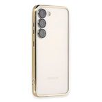 evimdeyokyok Evimdeyokyok Samsung Galaxy S23 Plus Kılıf Razer Lensli Silikon - Gold
